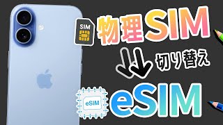 [iPhone 17] How to change from a physical SIM to an eSIM (Rakuten Mobile)