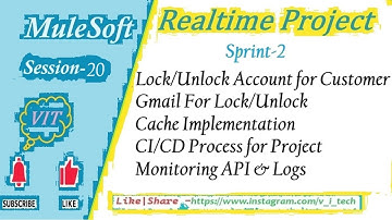 MuleSoft | Realtime Project -Session-20 | @vitechtalks | Sprint-2 Lock/Unlock| Gmail Integration