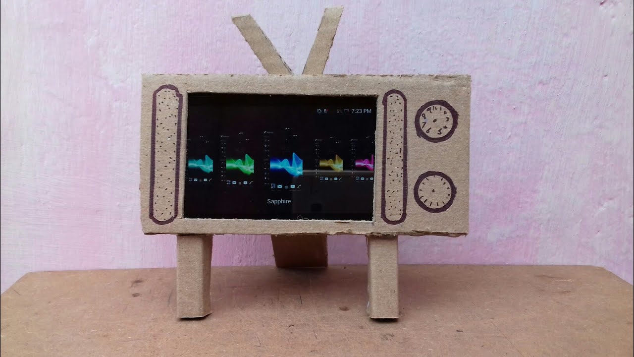 How To Make cardboard TV project work for kids - YouTube
