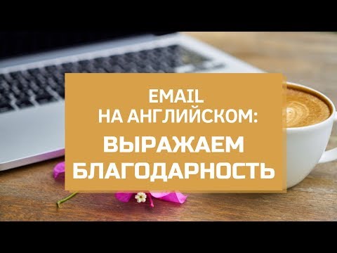 Как выразить благодарность на английском языке в деловом письме.