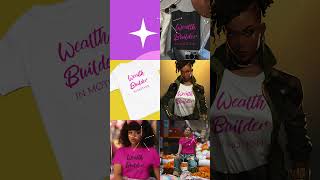 Wealth Builder in Motion' Statement T-shirt | Girls and Finance Etsy Exclusive