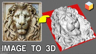 Create 3D Relief Sculpture from AI images for CNC ENGRAVING with one click!