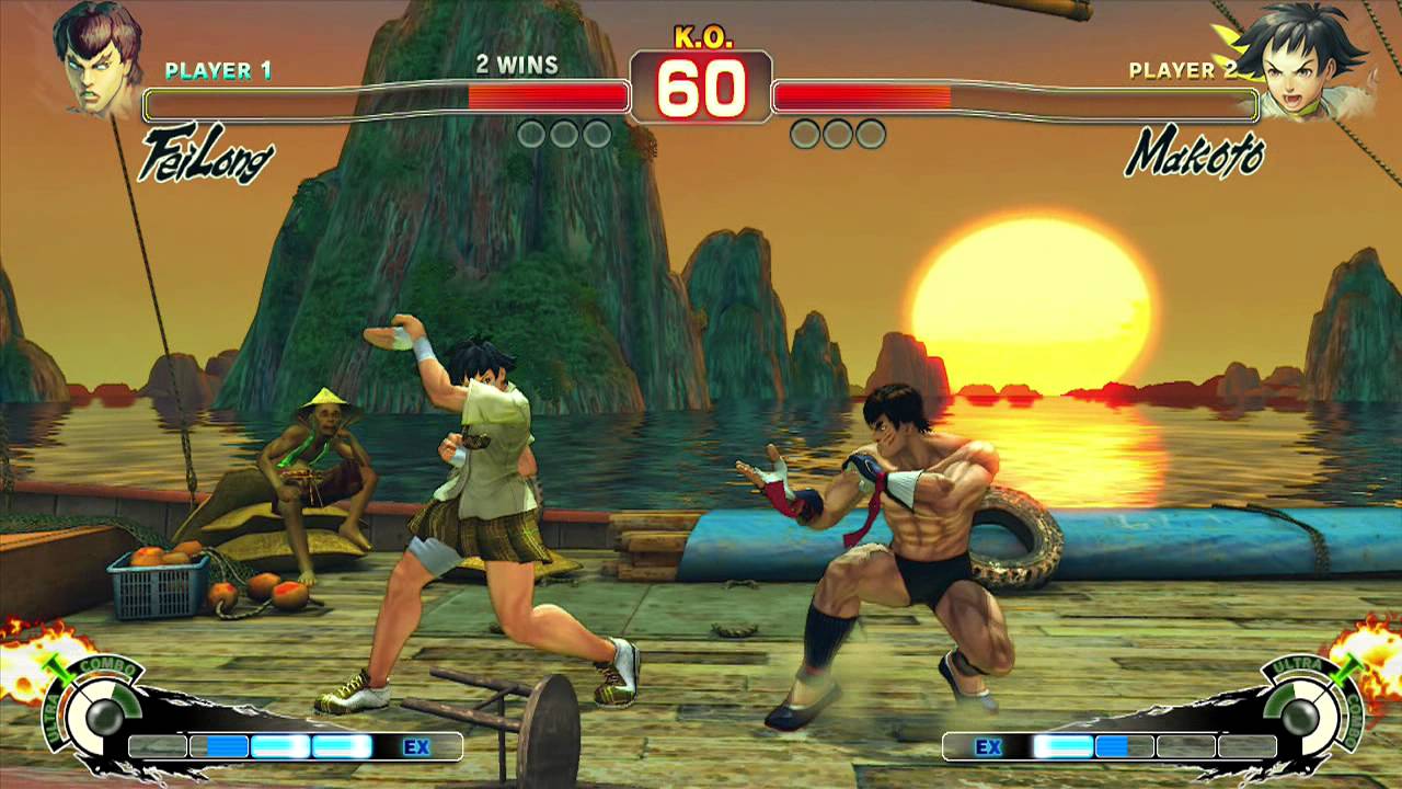 SSFIV AE 2012 Practice Session 3: Gilchrestius (Fei Long) vs Andrew (Makoto)