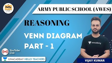 Venn Diagram (Part-1) | Reasoning | Target Army Public School (AWES) 2020/2021 | Vijay Kumar