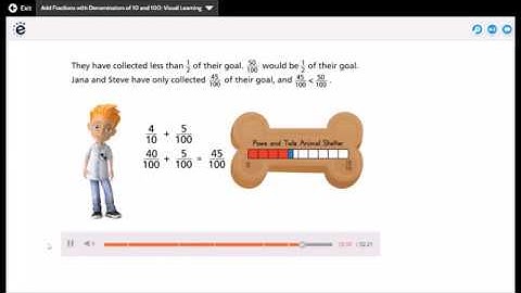 Lesson 12-4: Add Fractions with Denominators of 10 and 100