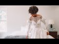 Trying on my moms wedding dress after 30 years
