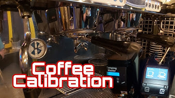Coffee Calibration 1 Espresso machine and grinder Calibrating