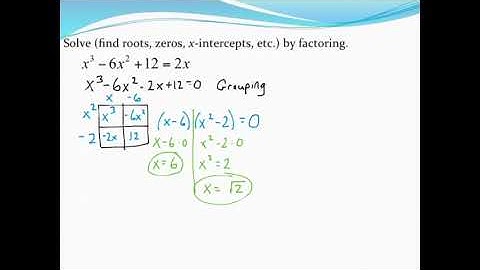 Solving polynomial equations by factoring and how to check using a graphing calculator