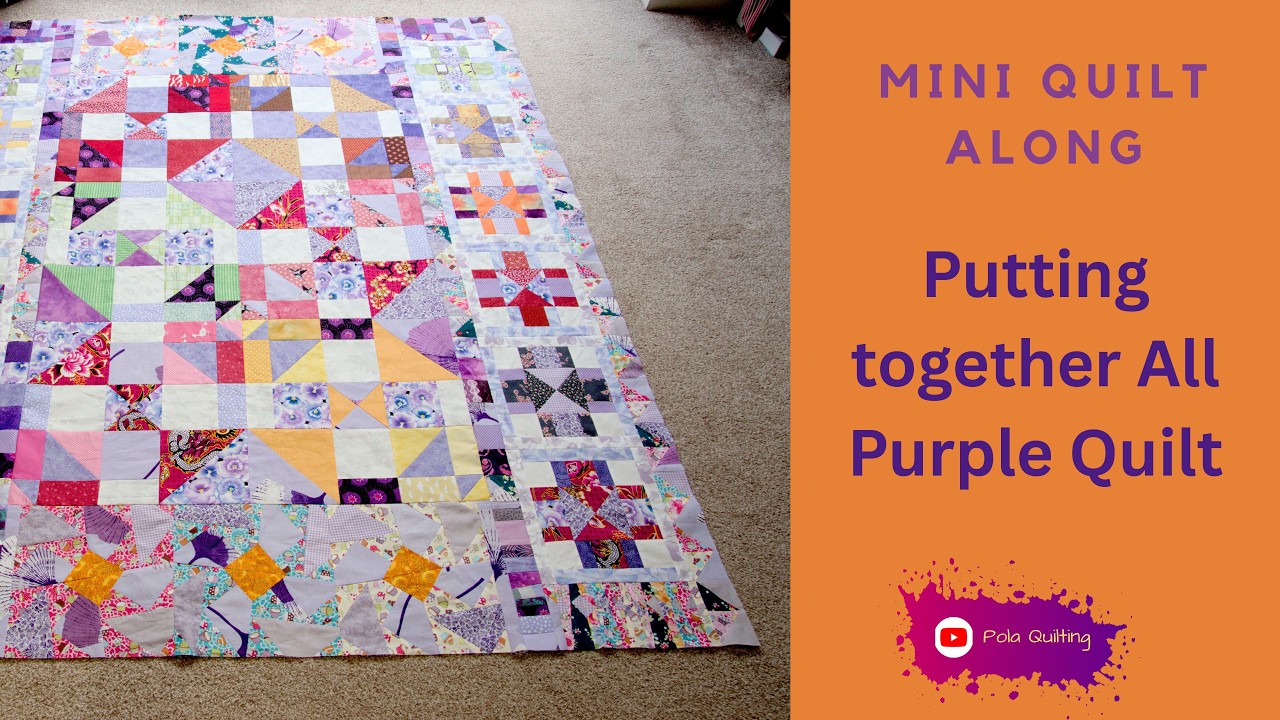 Совместное создание мини-одеяла «Всё фиолетовое»