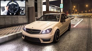 Mercedes-Benz C63 AMG (W204) | Assetto Corsa | Steering Wheel Gameplay