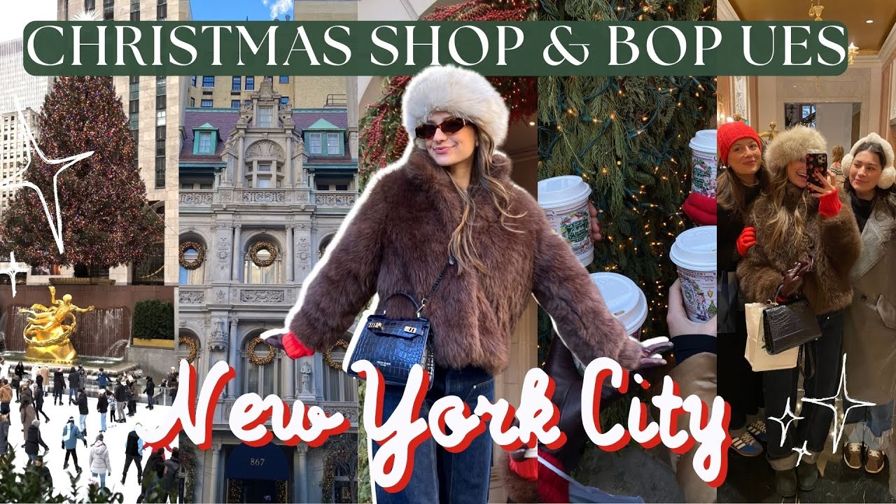 VLOGMAS | Верхний Ист-Сайд, торговый район 5-й авеню и зимняя деревня в Брайант-парке! 🎄