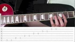 Pentatonic Scales Guitar Lesson With Tabs - The 5 Positions in E Tuning