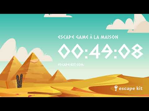 DECOMPTE 1 HEURE ESCAPE GAME - CHASSE AU TRÉSOR - EGYPTE ANTIQUE ?? - MUSIQUE D'AMBIANCE