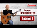 Curso de guitarra para principiantes lección 1, posición y ejercicios