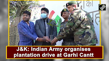 J&K: Indian Army organises plantation drive at Garhi Cantt I #KashmirNewsXXXX