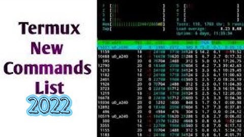 Termux New Commands Fully Working Commands 2022