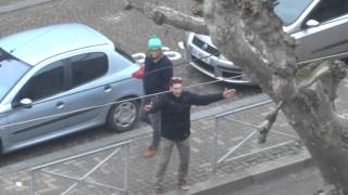 Funny man on the street - STRASBOURG 23.11.13