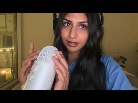 asmr custom request from Juan | visual triggers with mic scratching and close whispers βοΈ