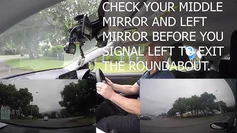 Ten Top Reasons To Fail Your Driving Test. Number 2 Not Using Your Mirrors When Exiting A Roundabout