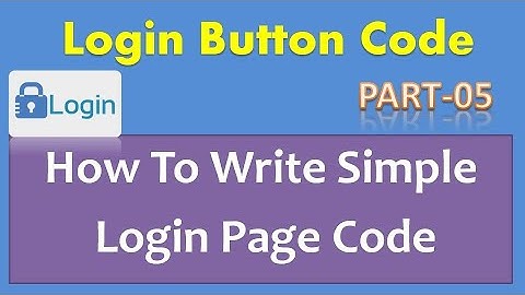 (Hindi) Lec #05 ASP.NET | Login Button Code Type-1| Final Year Project