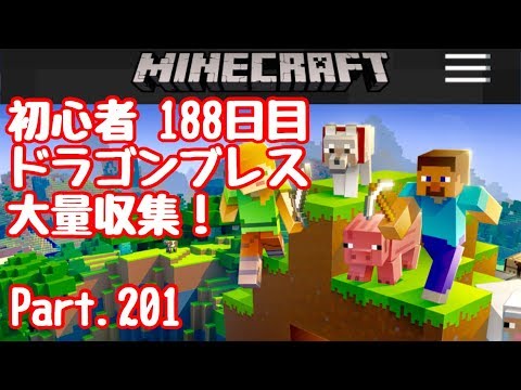 マイクラ 初心者1目 大量収集ドラゴンブレス エンドラ復活 Part 1 マインクラフト Live Youtube