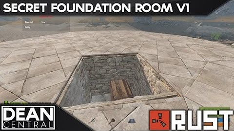 Hidden Cupboard Inside Foundation | Advanced Rust Building #1