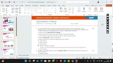 Illustrated PowerPoint 2019 | Module 3: SAM Project 1b #illustratedpowerpoint