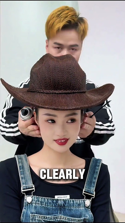 Creates a Cowboy Hat Using ONLY Hair