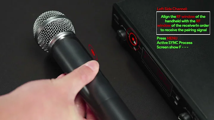 innopow WM333 How to set up, change the best frequency channel, connect TV home karaoke