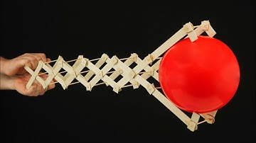 DIY Double Robotic Scissor Arm from Popsicle Sticks
