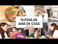 VLOG DE RUTINA AMA DE CASA POR LA MAÑANA- HAGO DESAYUNO- LIMPIO- HORNEE GALLETAS- ESCUELA EN CASA