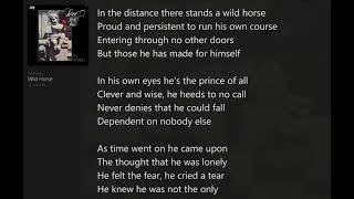 Wild Horse (with Lyrics) Phil Keaggy/Love Broke Thru