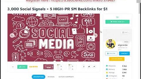 3000 Social Signals 5 HIGH PR Social media Backlinks for $1 On SEOClerks