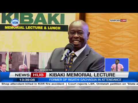 Gachagua attends Kibaki memorial  lecture