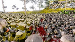 15 000 Nazi Zombies VS 14 000 Elf Warrior No Shields! ► Ultimate Epic Battle Simulator 2 screenshot 1