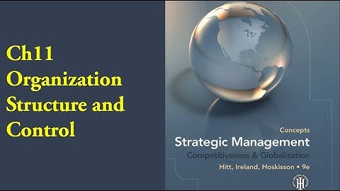Strategic Management Hitt | Chapter 11 Organization Structure and Control