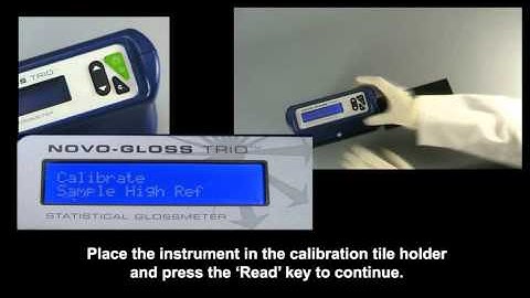 Novo-Gloss Trio Glossmeter Operating Guide