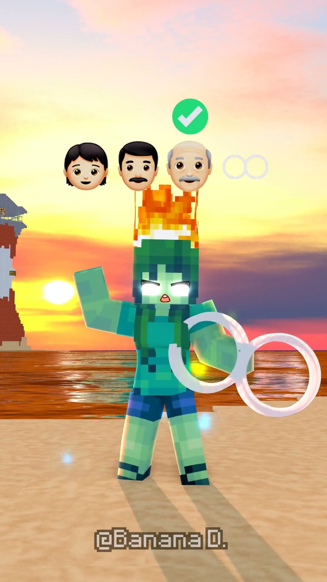 RGB Zombie girl Lv1 to Level 999 in Beach