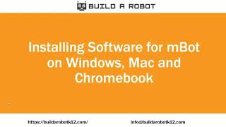 Installing mBot Software