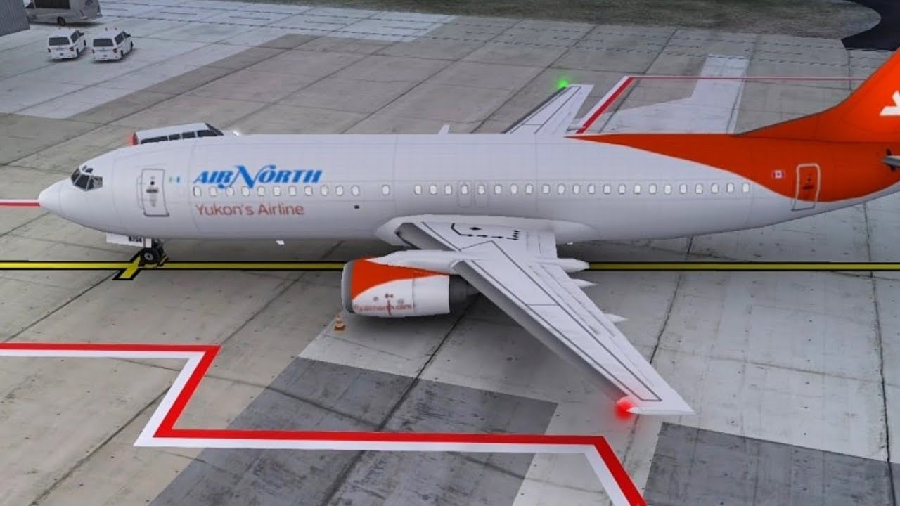 Air North 4N3231 B734 Winnipeg YWG - Washington IAD Landing At Washington IAD Internasional Airports