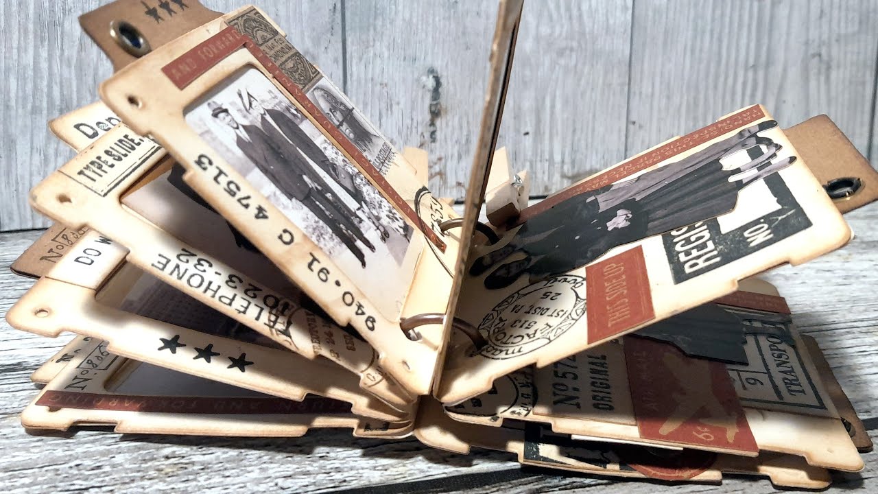 #abcapril2025 Letter R: Rolodex. Making a Rolodex style Mini Book from Vintage Slides