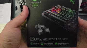 Razer PBT Double Shot Green Keycaps Upgrade Set [Unboxing and Typing Sound Test]