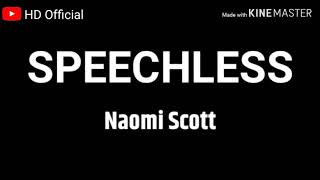 Naomi Scott - SPEECHLESS Lyrics (From Aladdin 2019)