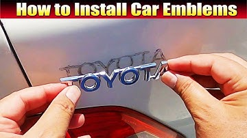 How to Install Car Emblems, Car Logos and Letters - Quick and Easy