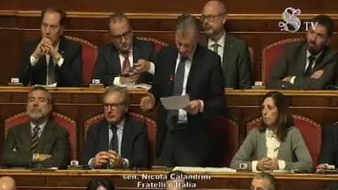La dichiarazione di voto del Senatore Nicola Calandrini sulla legge di Bilancio