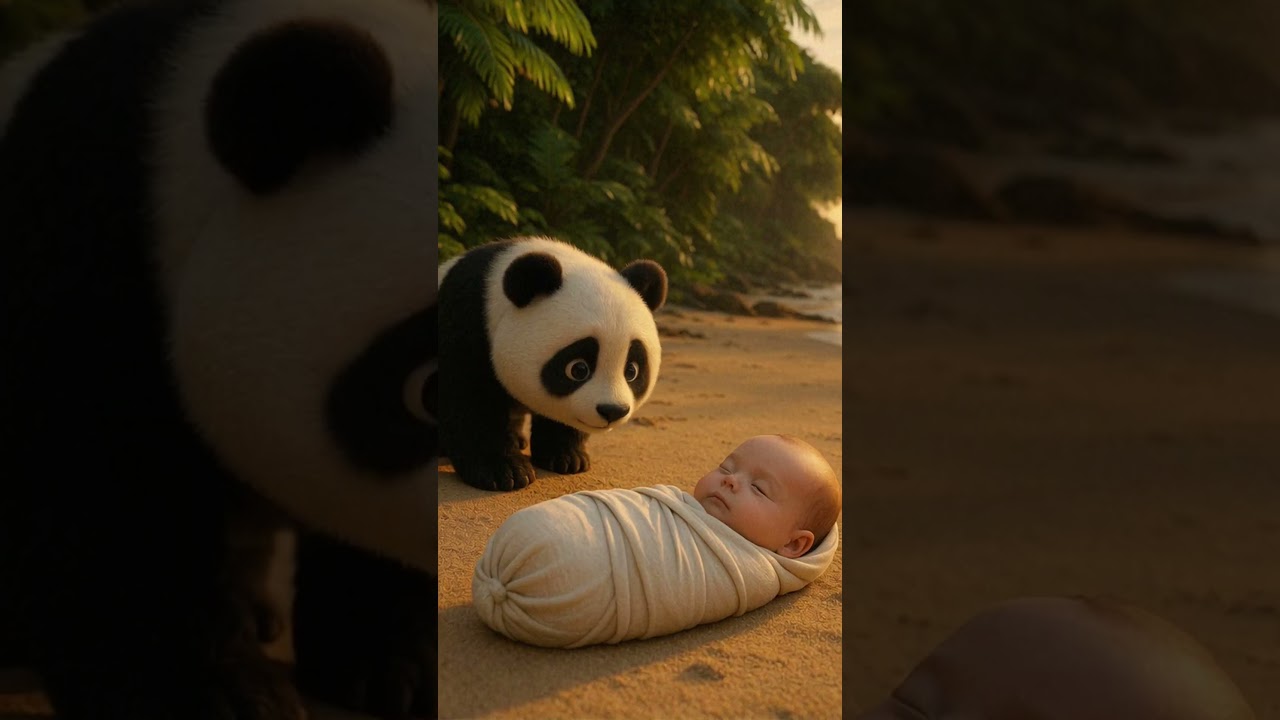 Panda saved the baby