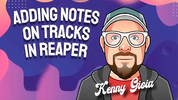 Placing Notes on Tracks in REAPER