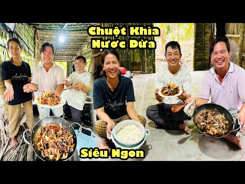 Bé Trổ tài nấu món chuột khìa nước dừa siêu ngon, phương quy nhìn thôi đã thèm chảy nước miếng 