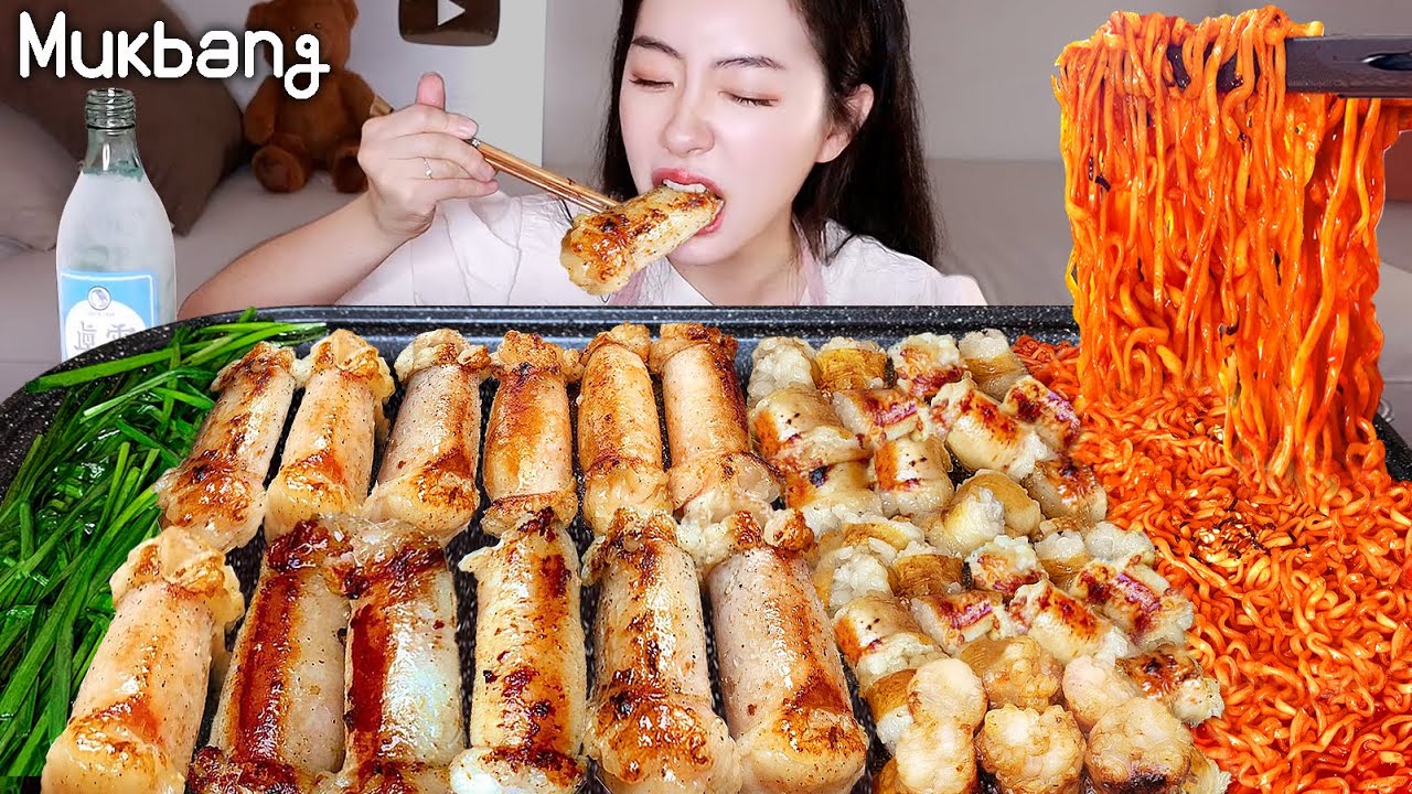 🔥приготовленные мясные кишки и пряные мясные ☆ㅣREAL MUKBANG▶ㅣREAL SOUNDㅣASMR MUKBANGㅣEATING SHOW