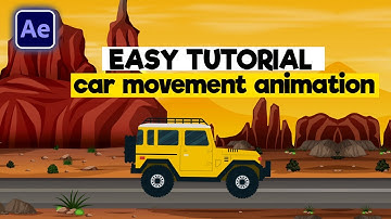 Simple Car moving Animation in Adobe After Effects (EASY STEPS)